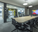 A total of 14 different types of meeting rooms can be found in the new workplace.