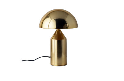 Mid Century Mushroom Table Lamp - Brass