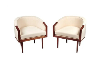 Banded Barrel Back Chairs Banded Barrel Back Chairs
