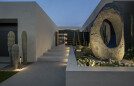 Bighorn Palm Desert luxury modern home entry landscape design