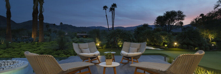 Serenity Indian Wells modern desert home patio terrace