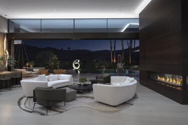 Serenity Indian Wells modern desert home living room