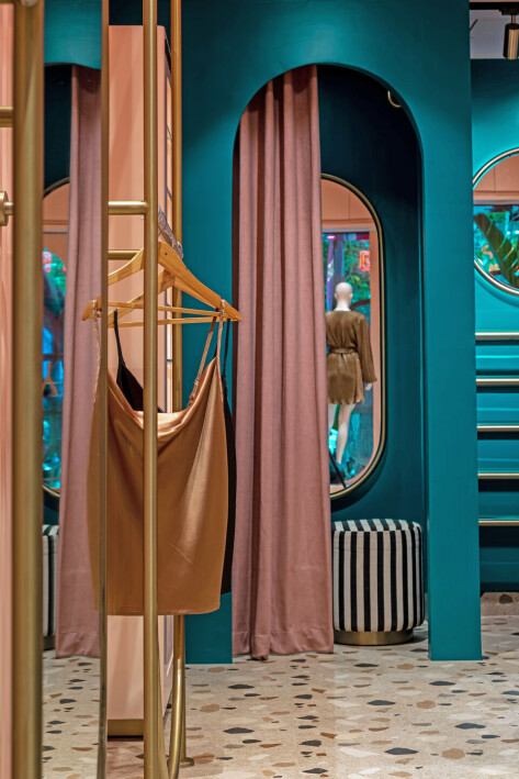 Bold Colors Welcome Shoppers to Fancy Pants in Mumbai by Quirk Studio -  Interior Design