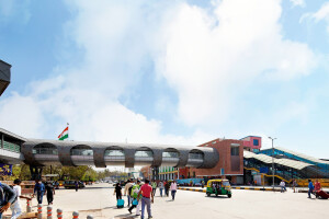 Skywalk at The New Delhi Railway Station