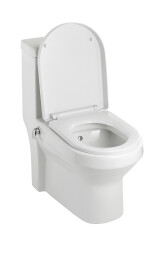 Turkish style Toilet with Integral Bidet Spray by WuduMate