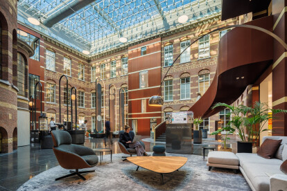 Amsterdam’s iconic Droogbak building transformed into a 21st-century office space for a prestigious law firm