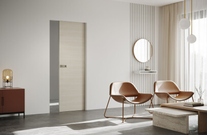 Echo Sliding Door - flush door with laminate cladding