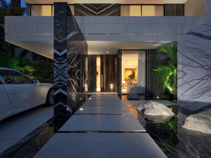Modern twin villa design Saudi Arabia