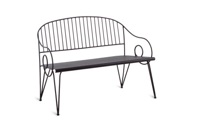 Bench in iron colour bronze