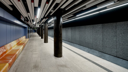 Budapest underground - sound absorbing walls