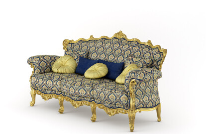 Royal 3 Seat Sofa With Fabric Cover