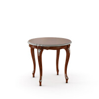 Round Coffee Table With Wooden Top