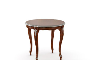 Round Coffee Table With Wooden Top