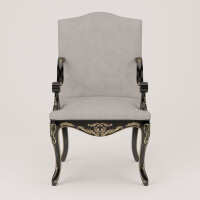 White Upholstered Armchair