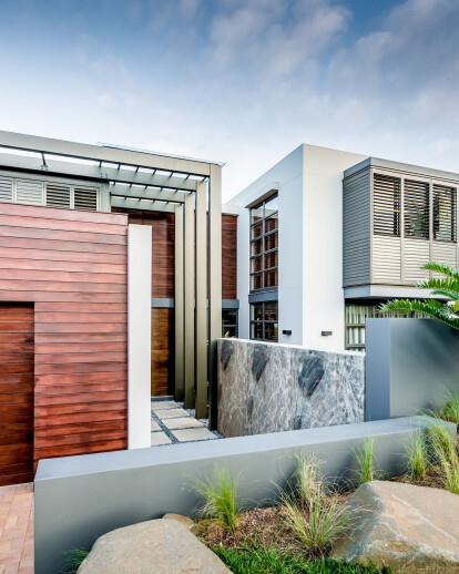 House in the garden by the sea