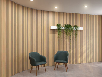 Waiting Room - VicStrip on Curved Wall