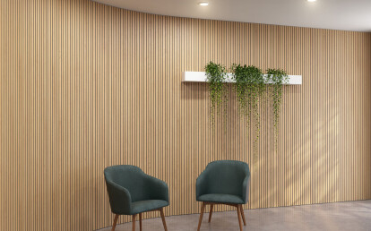 Waiting Room - VicStrip on Curved Wall