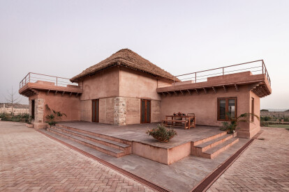 Mud House by Sketch Design Studio redefines modern vernacular in Alwar in Rajasthan