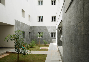 Courtyards create shaded spaces