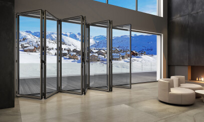 SMARTIA MF65 - thermally insulated system for folding doors