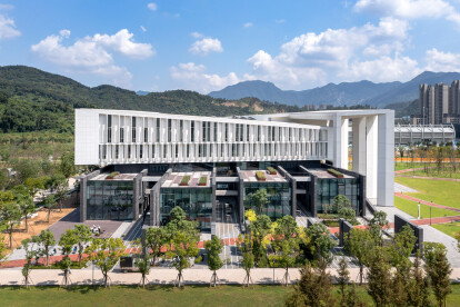 Ge Hekai Hall at Wenzhou-Kean University unveiled by Los Angeles- based Moor Ruble Yudell as a permanent home for the university’s architecture and design academy