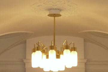 Gold bespoke chandelier Gold bespoke chandelier