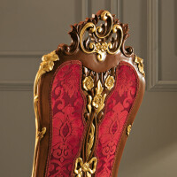 Flamboyant Baroque Harp Chair by Modenese Luxury Interiors