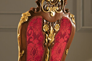 Flamboyant Baroque Harp Chair by Modenese Luxury Interiors
