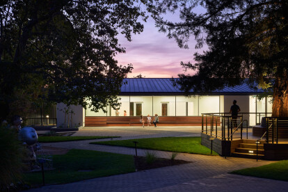 Exterior from Museum Courtyard @ dusk