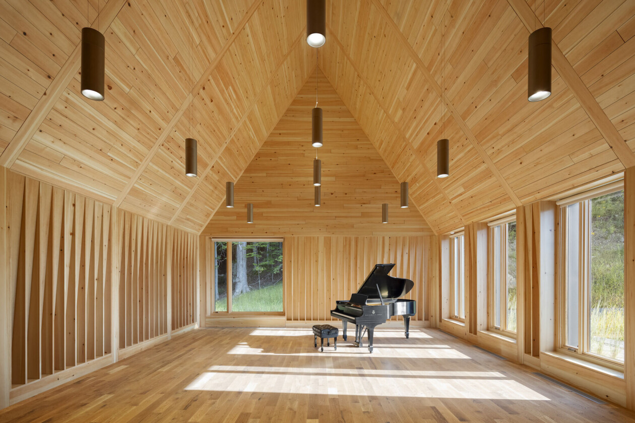 HGA’s retrofit of the  Marlboro Music Reich Rehearsal Building & Library retains Cape Cod vernacular while offering state-of-the-art facilities