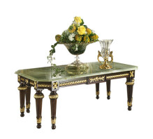 Rectangular coffee table with Green Onyx top by Modenese Luxury