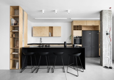 a parallel kitchen