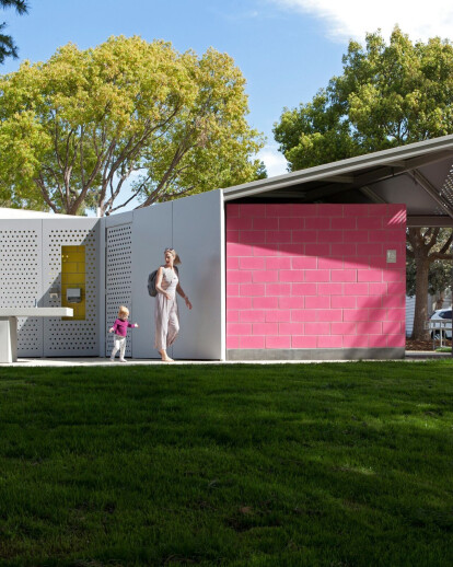 Colourful Clover Park restrooms in Santa Monica dispel negative perceptions of public toilets