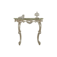 Silver-leaf leaning console table by Modenese Interiors