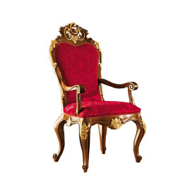 Flamboyant Baroque Harp Chair with armrests by Modenese Luxury Interiors