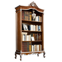 Baroque library by Modenese Gastone producer, in radica and silver leaf