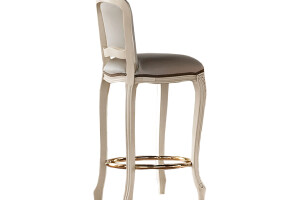 Ivory and grey bar stool by Modenese Luxury Interiors