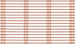 M31Z-6 Bright Copper plated rectangular mesh