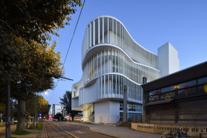 Le Studium at the University of Strasbourg fosters sustainability, sociability, and sharing in a combined library and student union building