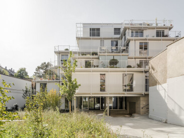 HHF transforms a neglected urban courtyard into a lush apartment complex in Basel