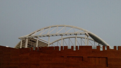 22m Span Bi Part Curved Retractable Roof