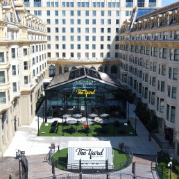 The Yard at Ballys AC, 18m span, polycarbonate retractable roof