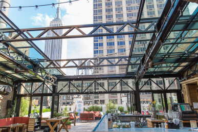 Refinery Hotel NYC - bi part retractable roof