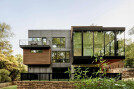 The-Cantilever-House-Vulcan-Cladding Bandsawn Finish in Protector – Teak - Abodo Wood 3