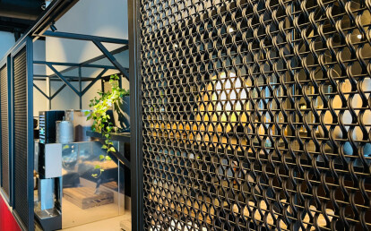 M14Z-5 Woven Wire Mesh in Plated Finish for Restaurant