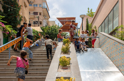 Beirut public stairs