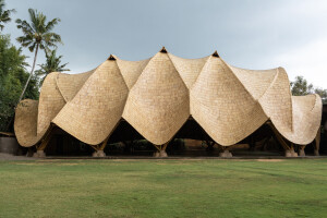Detail: Bamboo Structure of the Arc at Green School Bali