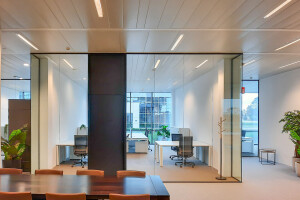 Glass walls partitions