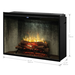 42" Revillusion Electric Firebox - Dimensions