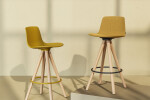 Lottus Spin Wood stool